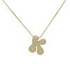 Luxury Zircon 26 English Letter Pendant Necklace for Women Gold Plated Stainless Steel Chain Fat Alphabet Hip Hop Necklace