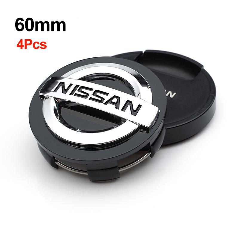 4Pcs 54mm 60mm Car Emblem Wheel Center Cover Stickers Hub Cap For Nissan Sylphy N7 Teana Qashqai Note J10 J11 Navara Juke Patrol