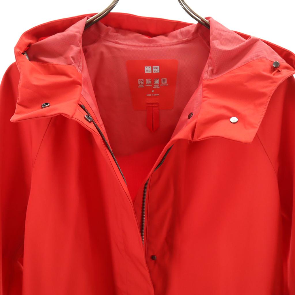 Uniqlo Block Tech Halbmantel M Rot Damen Gebraucht