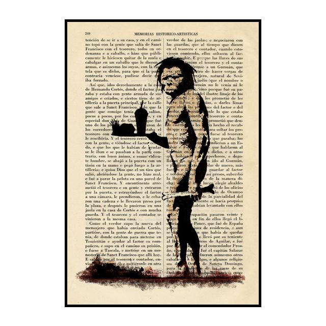 Banksy Balloon Girl Graffiti Poster Disappearing Five Rings Mural Retro Decorative Paintings Wall Art Prints Modern Home Decor