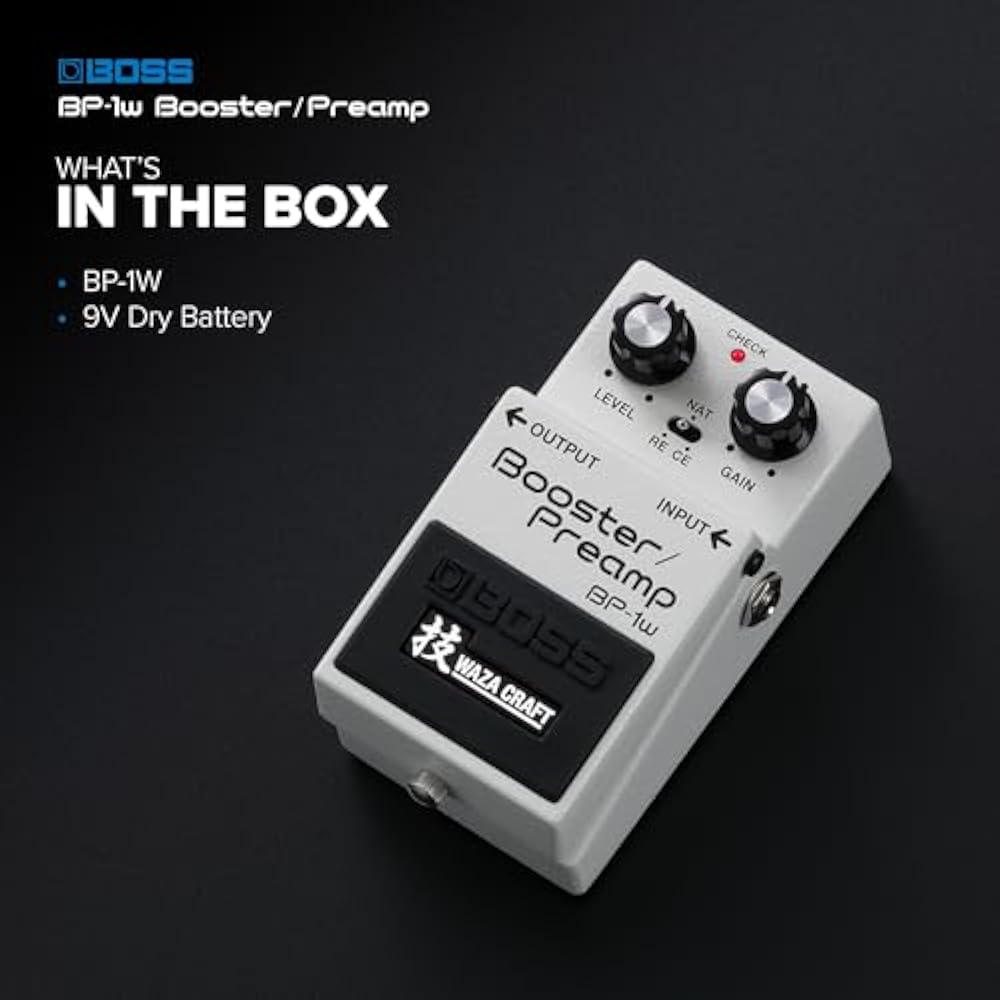 BOSS/BP-1W Booster/Preamp Boss Booster Preamp BP1W Tech WAZA CRAFT Tech Craft Made in Japan