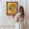 Pearl Van Gogh's Sunflowers DIY Diamond Art Kits 15.7x19.6inch Gem Art Diamond Painting Kits Without Frame for Adults Gift Idea Home Wall Decor