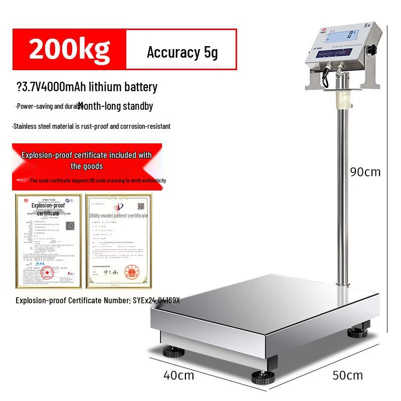 Huachao Gaoke Intrinsic Safety Explosion-Proof Industrial Platform Scale