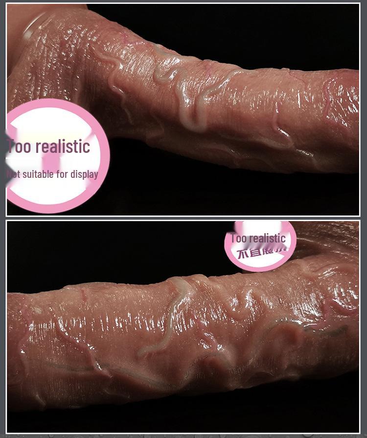 Vibrador de silicone realista: Brinquedo Adulto de Carne Macia para Mulheres