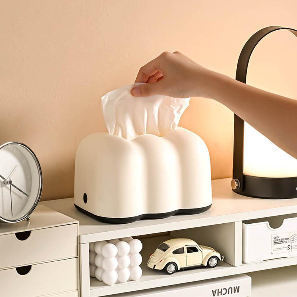 A Cloud Creative Tissue Box Wall Hanging Household Bathroom Paper Box Simple Solid Color Living Room Restaurant Tissue Box
