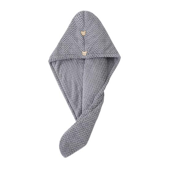 Dry Hair Cap High-Density Microfiber Fast Absorbing Soft Hair Towel Wrap Spiral Twist Non-Slip