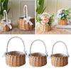 Rattan Storage Basket Flower Girl Gifts Wicker Flower Pot Plant Containers