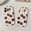 Cute Red Cherry Butterfly 3D Wave Phone Case for iPhone 17 Air 16 15 14 Plus 13 12 11 Pro Max 16E XR XS X 7 8 Silicone Cover