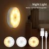 2 Color Temps Motion Sensor Puck Light with Remote,Wireless Dimmable Under Cabinet Lights, Rechargeable Magnetic Closet Light,Stick On Night Light