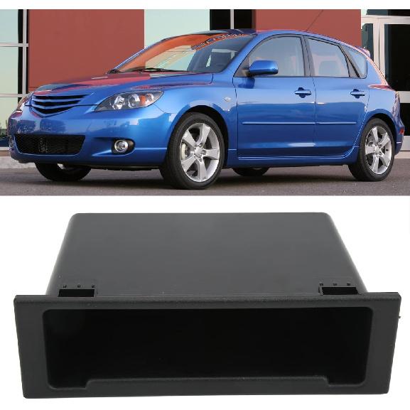 Dash Radio Storage Box,Single Din Storage Bag Multi-Functional Dashboard Storage Bag Car Stereo Blank Board Stereo Bracket
