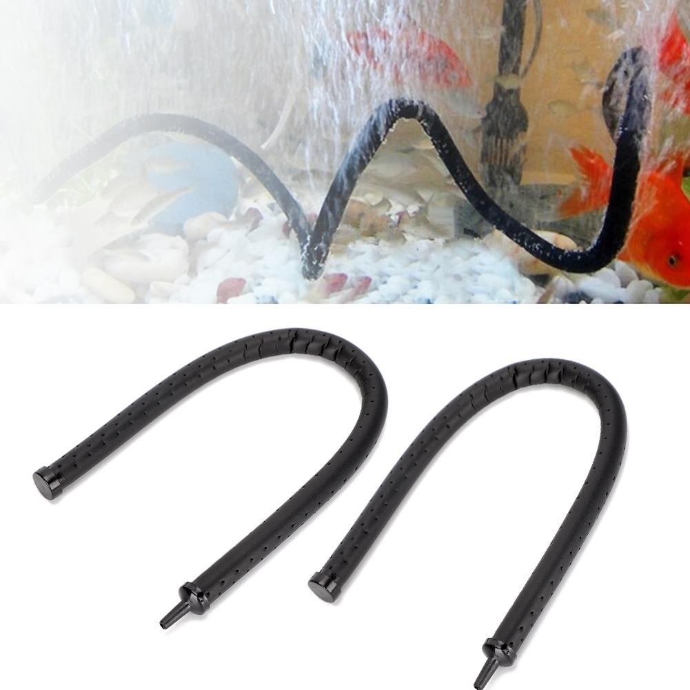 2Pcs Aquarium Fish Tanks Landscaping Oxygen Aeration Air Stone Bubble Diffuser Bar Supplies