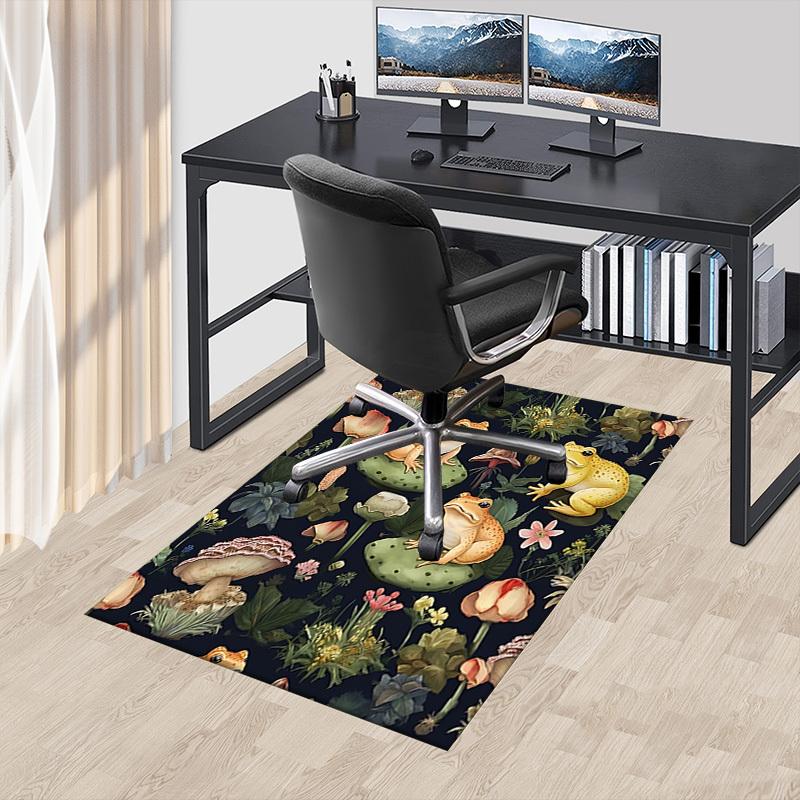 1 Stück Froschblumen Extra Groß Rutschfester Bodenteppich, Büro, Familie, Schlafzimmer Großer Teppich Innen Teppiche, Lebendige Farben