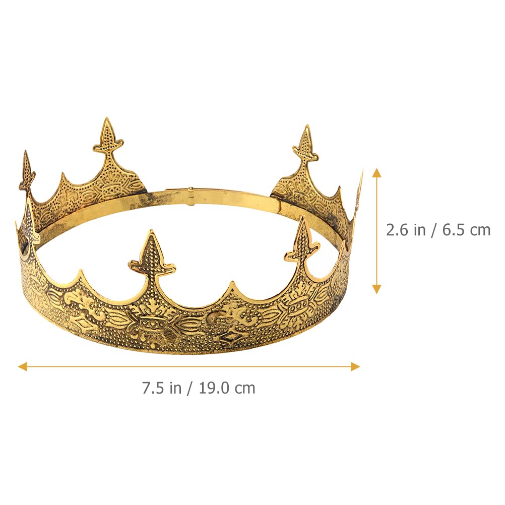 CALLARON Crown Cosplay Crown King Elephant Crown Tiara Hair Accessory Party Hat Fashionable Photoshoot Halloween Christmas Props Birthday Accessories