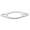 2Pcs 2.5 Inch Exhaust Manifold Gasket  Muffler Exhaust Bolt Nut Gasket Kit  For Car Exhaust