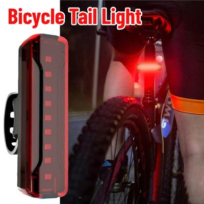 Bicycle Taillight Waterproof Riding Taillight Led Usb Rechargeable Mountain Bike Cycling Light Tail Lamp Bicycle Light Lamp Bicycle Light Lamp