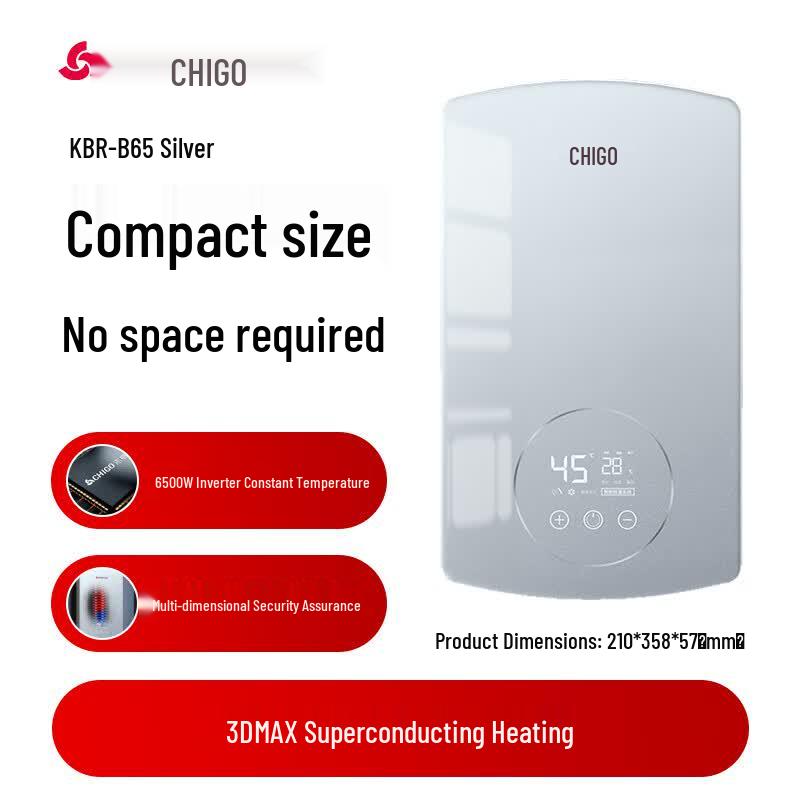 CHIGO 6500W Instant Electric Water Heater CN plug (adapter included)