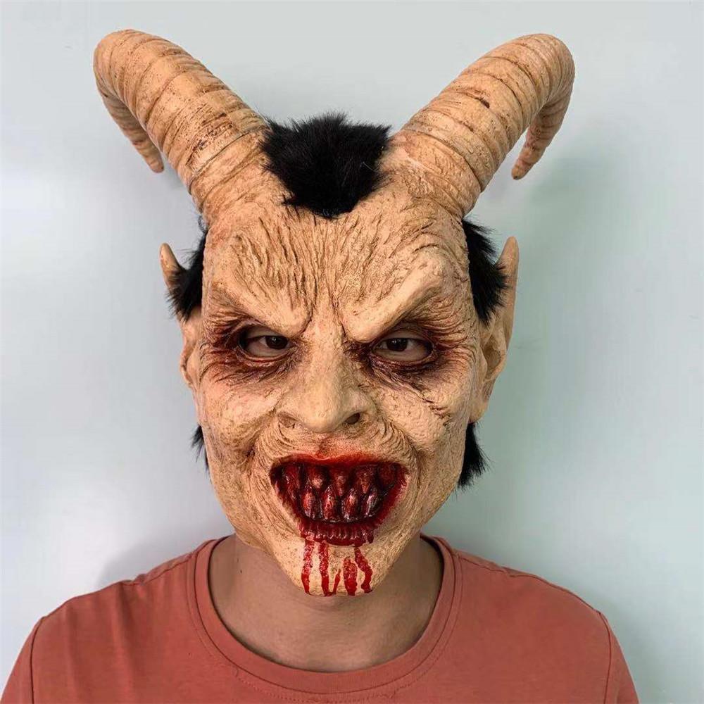 

Satan Halloween Devil Mask Headwear Cosplay Performance Props Decoration Horror чёрный