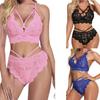 Women's Sleepwear  Spaghetti Strap Dress  Transparent Sexy Nightgowns Lace Slip Pajamas  Sexy Set Lingerie
