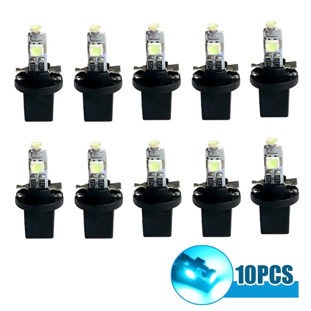 10pcs Car trument Panel Decorative Lamp Car T5 B8.5 Led Dashboard Lights Car trument Lighting Bulb Auto Light Accessories