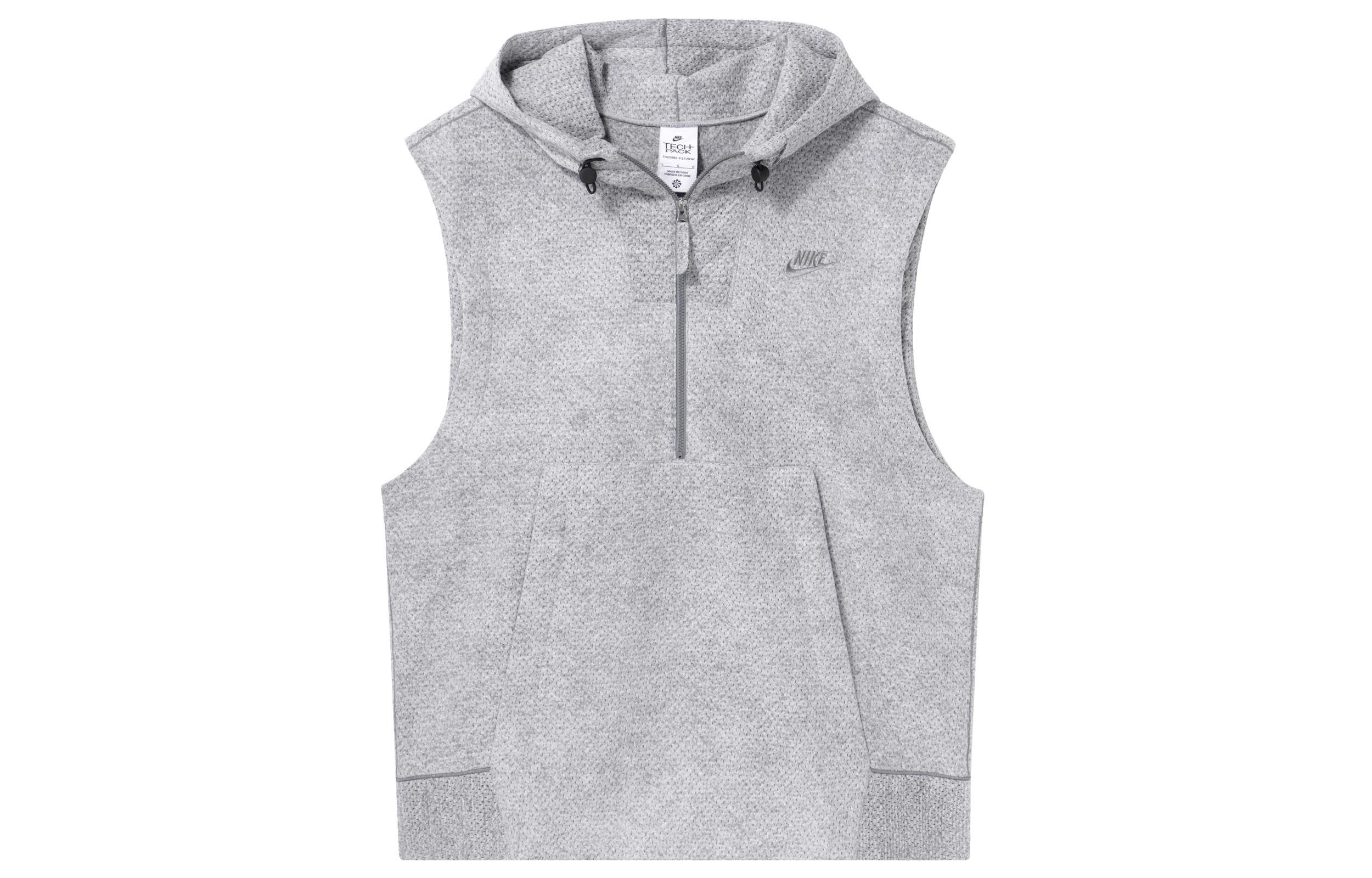 Nike Sweatshirts Women s Smoke Gray Hooded Moderate Regular FB8814-077 L