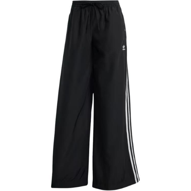 (WMNS) adidas adicolor Firebird Oversized Track Pants Asia Sizing Black White Women s JD3390 XL