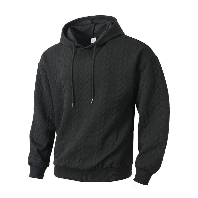 Men's Solid Color Hoodie Casual Fashion Hooded Sweatshirt Versatile Long Sleeve Tops for Men, Multiple Colors Available