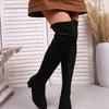 Fashion Women's Boots Fashion Pointed Suede Over-the-knee Boots 2025 Autumn and Winter Anti-slip Wear-resistant Block with Boots