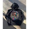 Oversized Hooded Sweatshirt Women - Streetwear Graphic Print Loose Fit Casual Pullover 2025