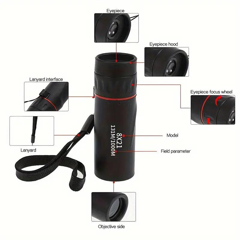 Mini Tragbares HD Hochleistungs-Outdoor-Nachtsicht-Monokularteleskop mit Smartphone-Kamera-Kompatibilität