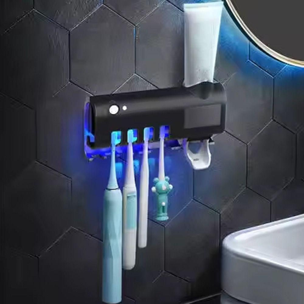 Infrared Sterilizing Automatic Toothpaste Dispenser USB Recharge Toothpaste Squeezer  Family