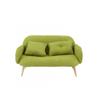 Miniature Wooden Sofa BJD Dollhouse 1/12 1/8 Scale Double Seater Furniture Decor Toy Collectors