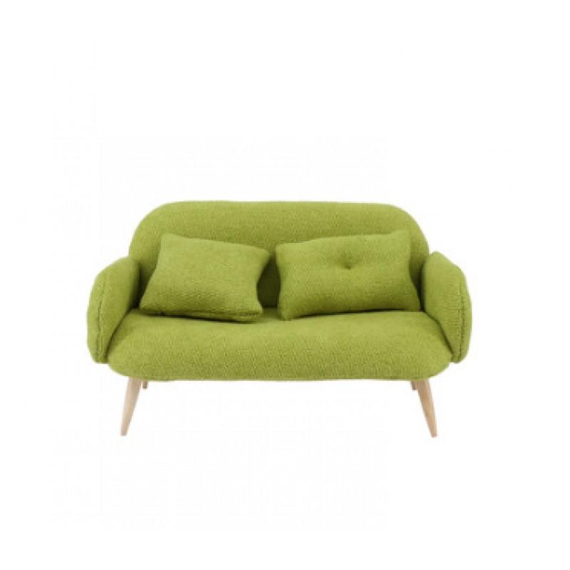 Miniature Wooden Sofa BJD Dollhouse 1/12 1/8 Scale Double Seater Furniture Decor Toy Collectors