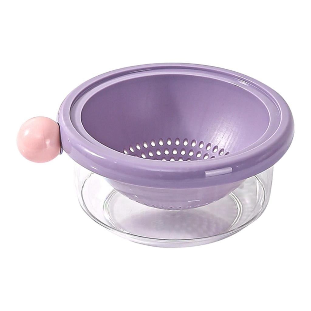 Double Layer Thiened Plastic Drain Basket Two in One Vegetable Waing Tray Multi Functional Fruit Draining Basin