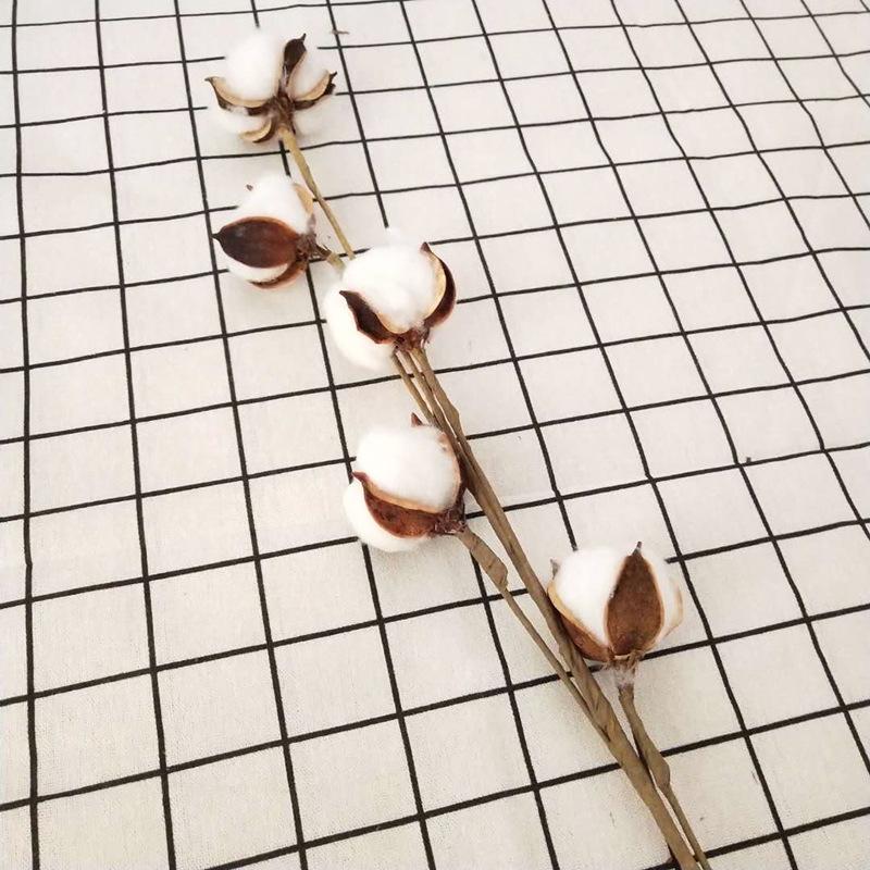 

Simulated Cotton Branch Flower Natural Handmade Cotton Head Living Room Bouquet Studio Ornament Shopping Mall Props