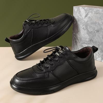 Modedesigner Marke Herren Echtleder Freizeitschuhe Minimalistische Kleine Weiße Schuhe Hohe Qualität Vielseitige Herren Laufschuhe