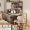 Modern Computer Desk with Bookshelf & Storage for Home, Office, Bedroom & Study Room