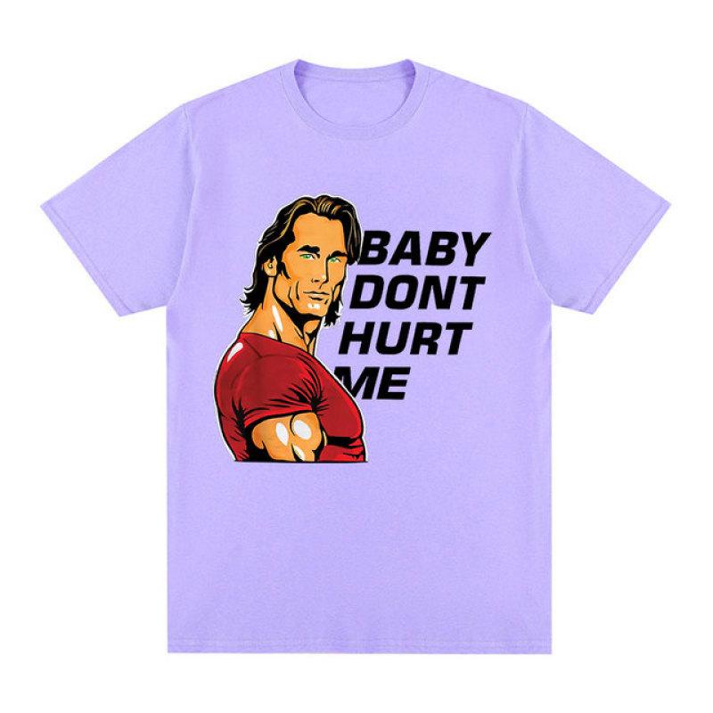 Baby Don't Hurt Me Meme T Shirt Men's Clothes Gym Fitness Lovers Cotton Short Sleeve T Shirts Unisex Casual Oversized T-shirt