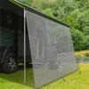 RV Awning Sun Shade Screen Sunshade 8x10ft/8x15.3ft For 16' RV Awning Mesh Sunscreen Motorhome Camper Trailer Screen UV Blocker