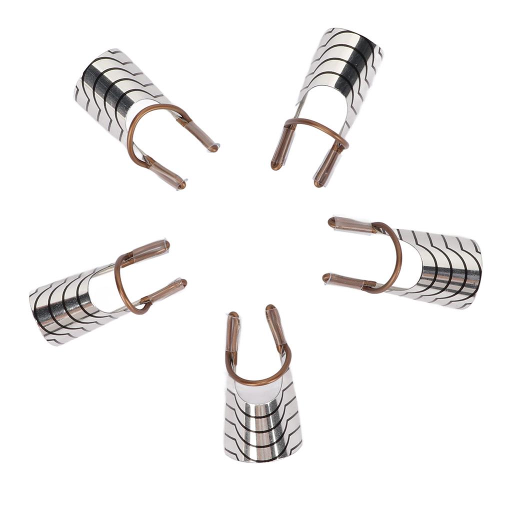 25 Stück Nagelverlängerungsformen Führung Aluminiumrahmen Wiederverwendbar Französischer Nagel UV Gel Schutzformen