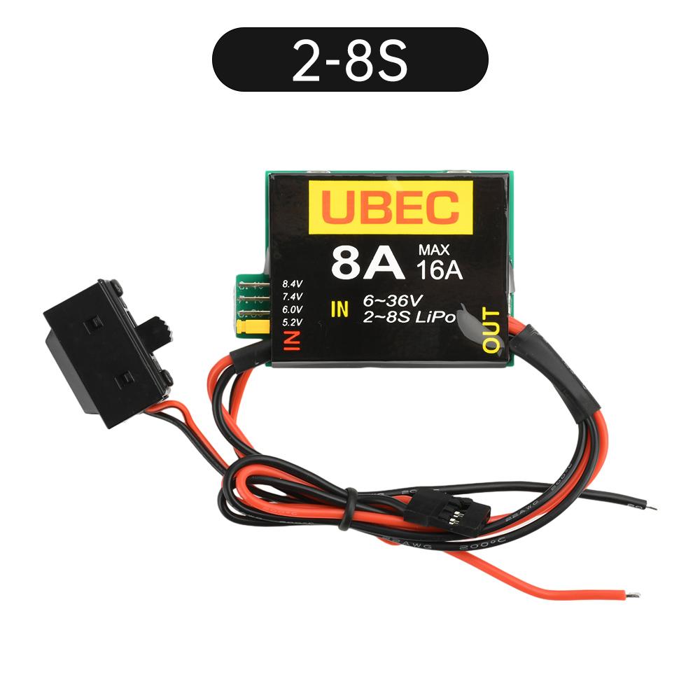 

UBEC-8A UBEC-8A+4A 2-8S 4-6S Servo Separately Powered BEC Module for RC Cars Fixed-Wing Airplanes And Robot Arms