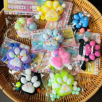 Cute Pinching Fun Super Soft Big Cat Paw , Flocked Rebound, Stress Relief, Non-toxic, Creative Release Toy
