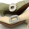 1 Pair Lady Shoe Clips Wedding Bride Shoes Decoration Women High Heel Charms Jewelry Shoes Rhinestones Crystal Decoration