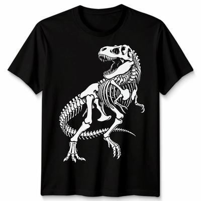 Tyrannosaurus Rex Skeleton Paleontology Dinosaurs Mens T-Shirt Womens Tee