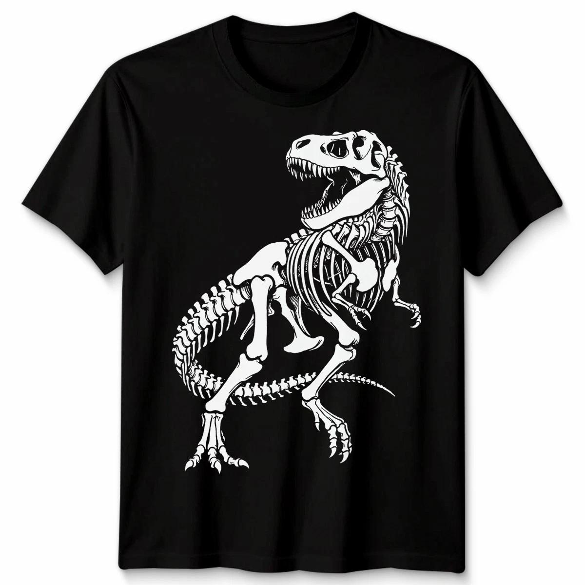 Tyrannosaurus Rex Skeleton Paleontology Dinosaurs Mens T-Shirt Womens Tee S