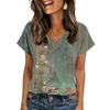 Womens Summer Tops  Short Sleeve V Neck Shirts Casual Dressy  Summer Blouses Tunic Top