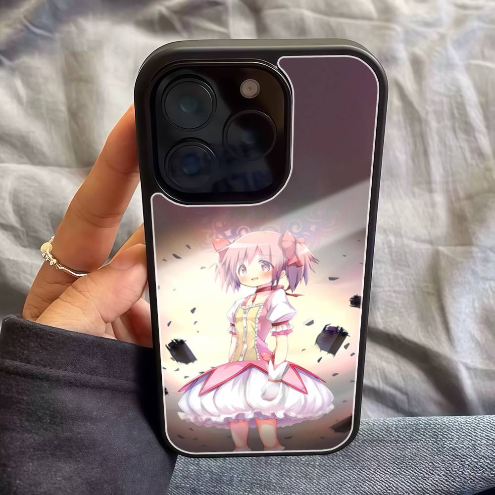 P-Puella Magi Madoka Magica Phone Case For IPhone 17 Air 16 E Pro Max 15 14 13 Mini 12 Pro 11 Max Plus Black Cover