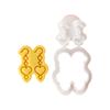 Valentine's Day Cookie Cutters Cartoon Pressable Biscuit Mold Holiday Biscuit Fondant Cookie Stamps Party Supplies