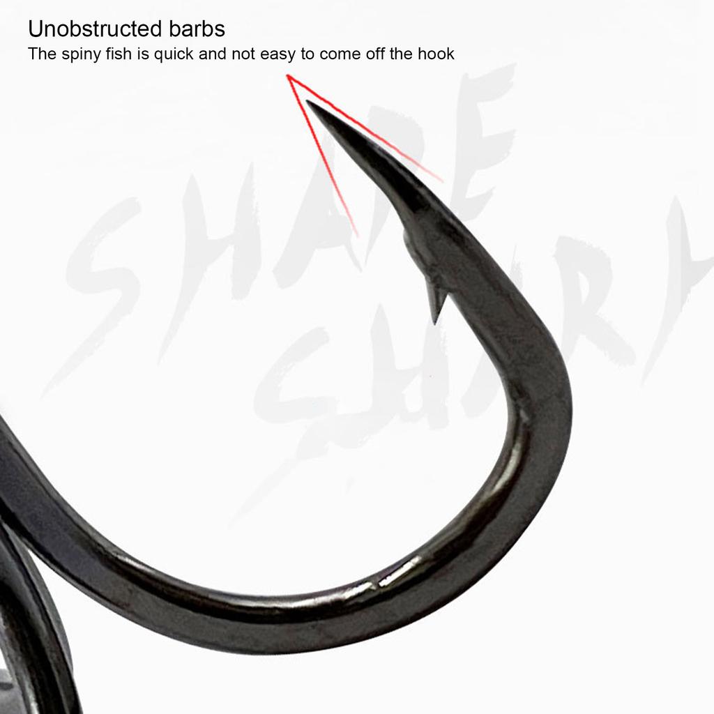 Professional Anglers High Carbon Steel Trebles Hook for Efficient Catching for Freshwaters and Saltwater Use