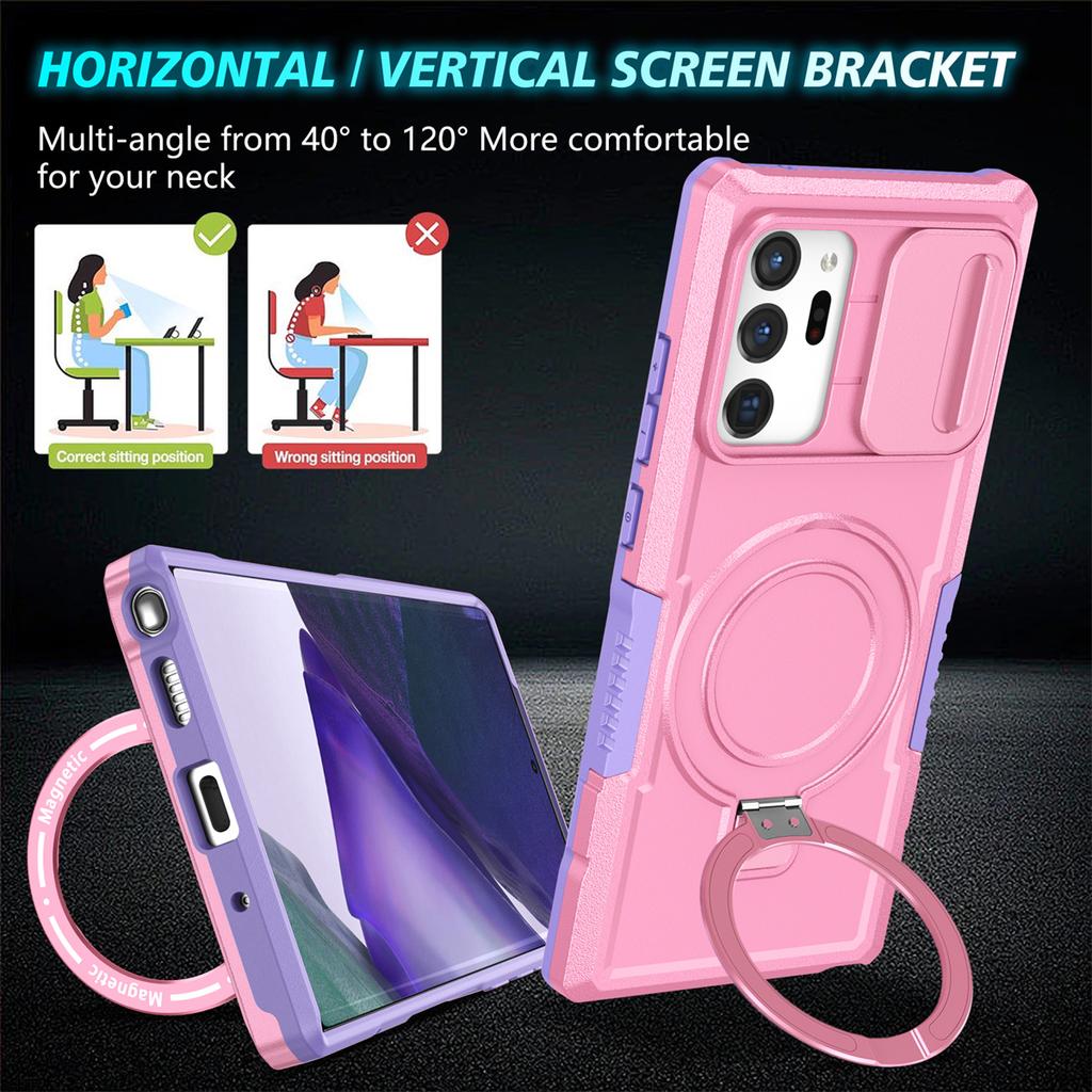 Magnetyczny MagSafe Metalowy Pierścień Etui Do Samsung Galaxy S24 S23 S22 S21 Plus PLUG Ultra Magnetyczny Pierścień Stojak Na Obiektyw Aparatu Push Pull Osłona Ochronna Aparatu