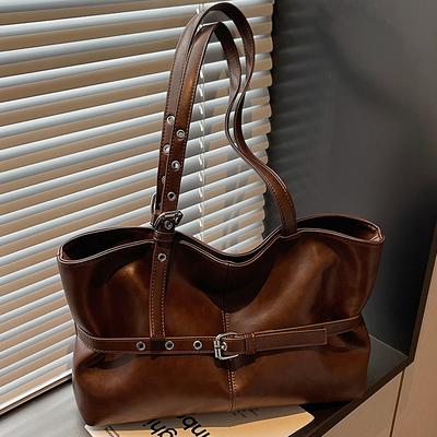 Autumn Leisure Niche Armpit Bag New Large-capacity Commuter Tote Bag Locomotive Wind Shoulder Bag Women